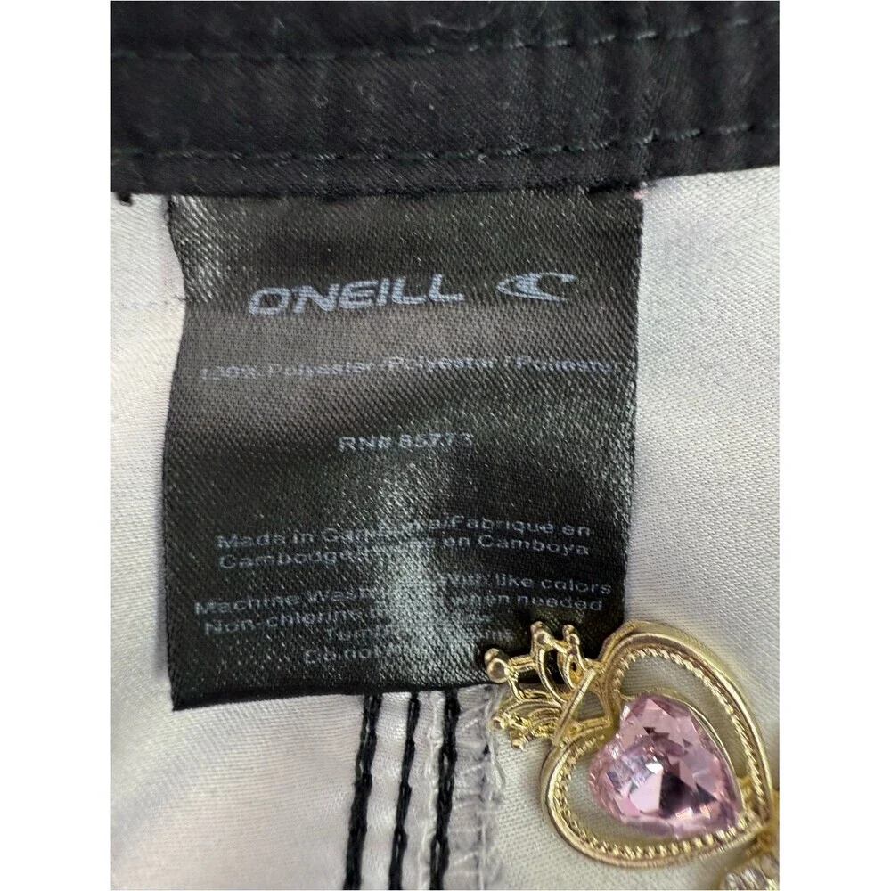 O'Neill shorts swim Ombre Black Gray White to Red Men's Swim Board Shorts